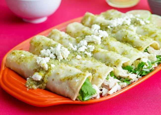 enchiladas verdes autenticas